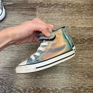 Toddler Iridescent Converse Size 7